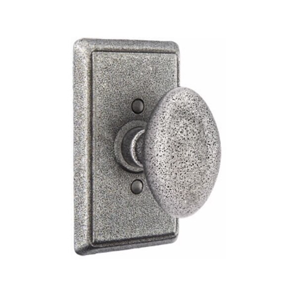 Emtek 7203SVSWS Savannah Knob Privacy With Style No 3 Rose for 1-3/8 to 2 Door Satin Steel Finish 7203SVSWS - main